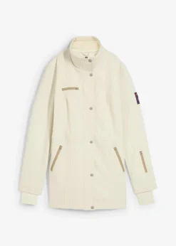 wasserabweisende Stretch-Softshell-Longjacke|bonprix Online