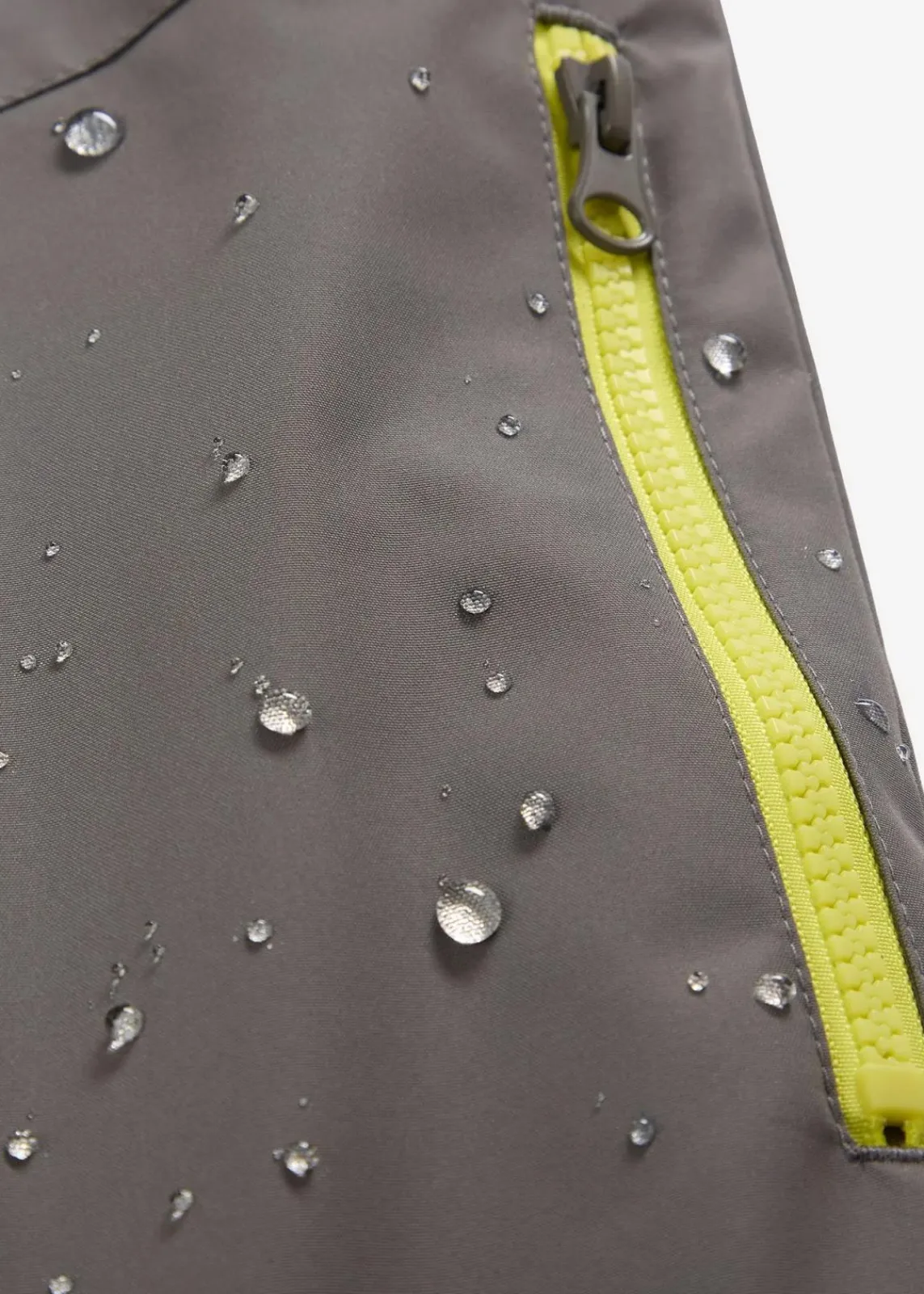 bonprix Große Größen|Outdoorbekleidung|wasserabweisende Thermo-Funktionshose, Regular Fit rauchgrau/zitrusgelb