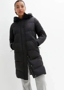 wasserabweisender Daunenmantel mit bedrucktem Innenfutter|bonprix Online