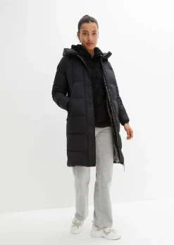 wasserabweisender Daunenmantel mit bedrucktem Innenfutter|bonprix Online