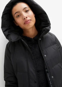 wasserabweisender Daunenmantel mit bedrucktem Innenfutter|bonprix Online