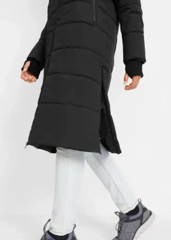 bonprix Bekleidung·Hosen|Jacken & Mäntel|wasserabweisender Funktions-Outdoor-Steppmantel schwarz