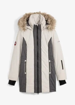 wasserabweisender Outdoor-Kurzmantel mit Fellimitat|bonprix Best