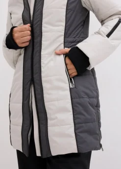 wasserabweisender Outdoor-Kurzmantel mit Fellimitat|bonprix Best