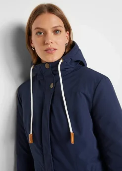 bonprix Jacken & Mäntel|Bekleidung·Hosen|wasserabweisender Outdoor-Mantel dunkelblau