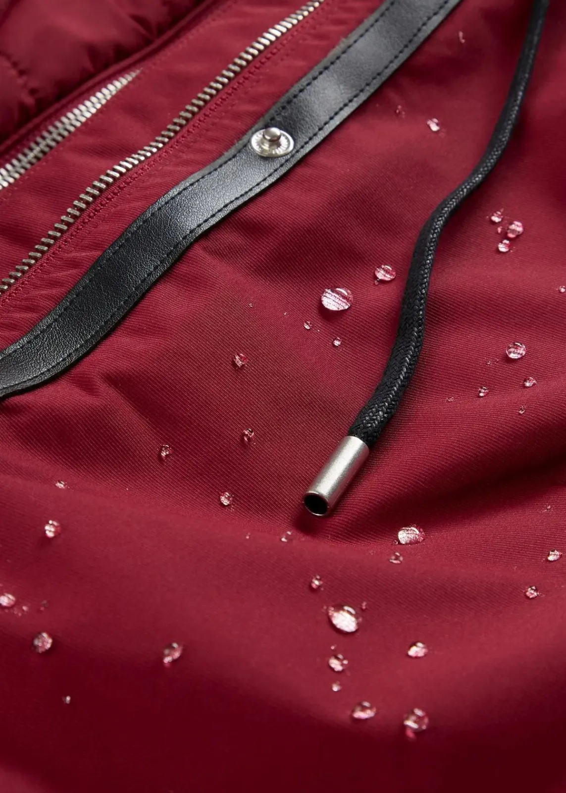 bonprix Bekleidung·Hosen|Jacken & Mäntel|wasserabweisender Outdoor-Mantel, 2in1 Optik pflaumenrot