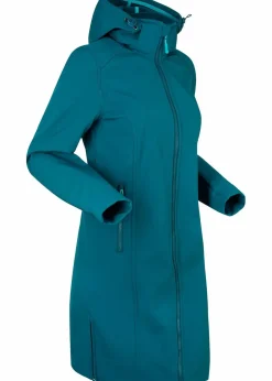 bonprix Bekleidung·Hosen|Jacken & Mäntel|wasserabweisender Softshellmantel blaupetrol