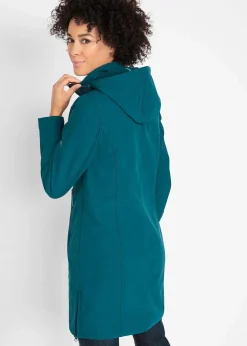 bonprix Bekleidung·Hosen|Jacken & Mäntel|wasserabweisender Softshellmantel blaupetrol