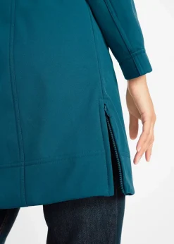 bonprix Bekleidung·Hosen|Jacken & Mäntel|wasserabweisender Softshellmantel blaupetrol