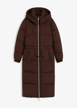 bonprix Jacken & Mäntel|Bekleidung·Hosen|Wasserabweisender Steppmantel dunkelbraun