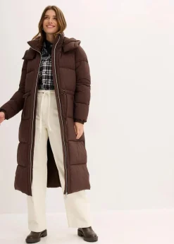 bonprix Jacken & Mäntel|Bekleidung·Hosen|Wasserabweisender Steppmantel dunkelbraun