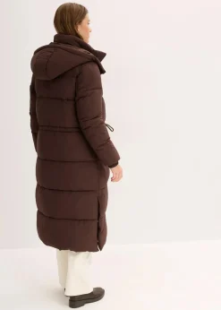 bonprix Jacken & Mäntel|Bekleidung·Hosen|Wasserabweisender Steppmantel dunkelbraun