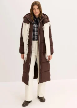 bonprix Jacken & Mäntel|Bekleidung·Hosen|Wasserabweisender Steppmantel dunkelbraun