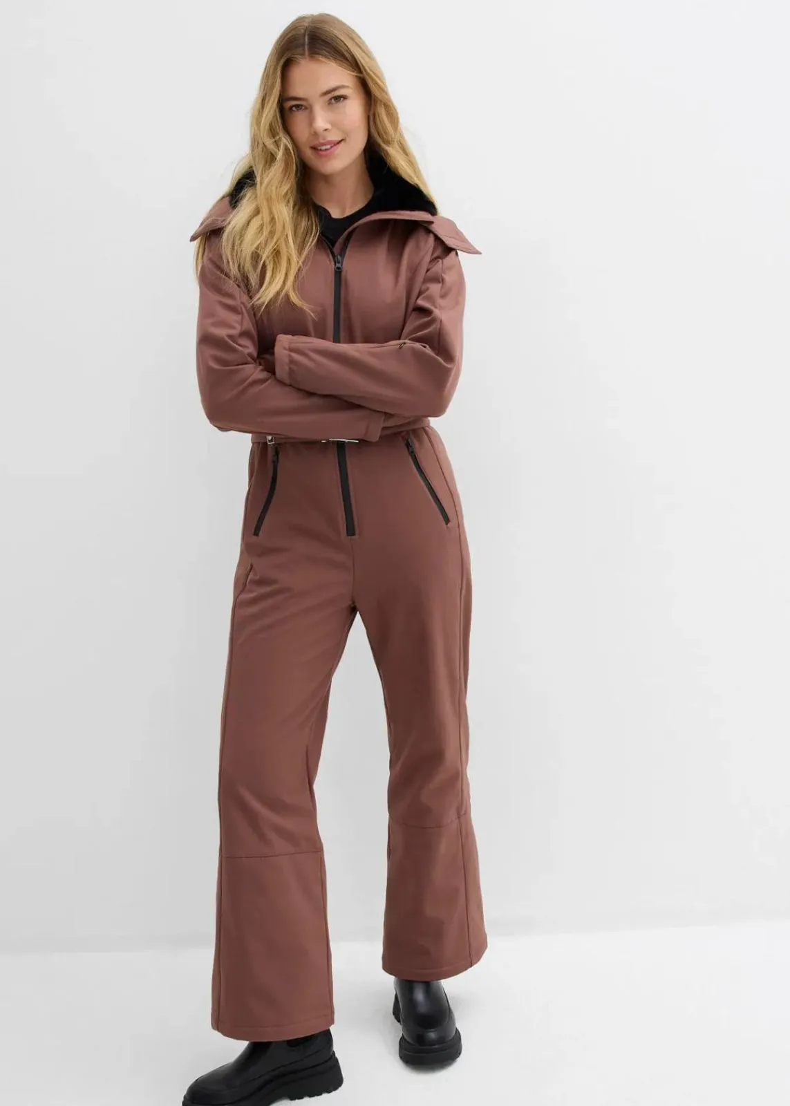 wasserabweisender, warmgefütterter Softshell-Skianzug|bonprix Best