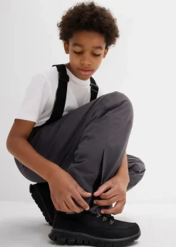 bonprix Jungen 9-16 Jahre·Bademode|Jungen 9-16 Jahre·Jacken & Outdoor|wasserdichte Funktionshose mit Hosenträgern, warm gefüttert schiefergrau