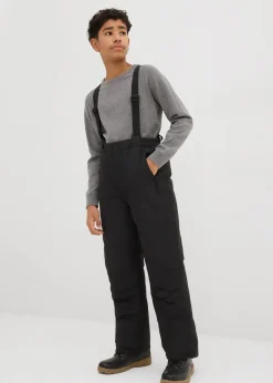 wasserdichte Funktionshose mit Hosenträgern, warm gefüttert|bonprix Discount