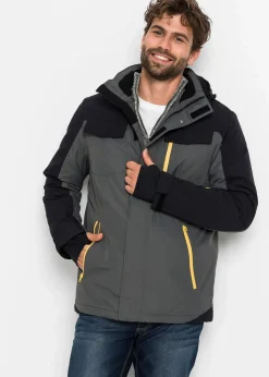 wasserdichte Funktionsjacke mit abnehmbarer Kapuze|bonprix Hot