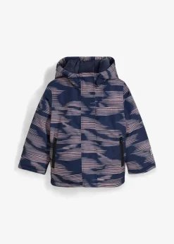 bonprix Mädchen 9-16 Jahre·Jacken & Outdoor|Mädchen 2-8 Jahre·Nachhaltigere Materialien|wasserdichte Funktionsjacke dunkelblau/rosenholz graphisch