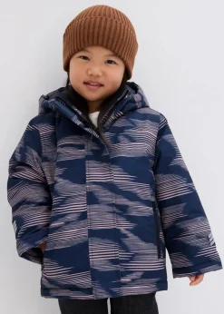 bonprix Mädchen 9-16 Jahre·Jacken & Outdoor|Mädchen 2-8 Jahre·Nachhaltigere Materialien|wasserdichte Funktionsjacke dunkelblau/rosenholz graphisch