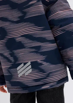 bonprix Mädchen 9-16 Jahre·Jacken & Outdoor|Mädchen 2-8 Jahre·Nachhaltigere Materialien|wasserdichte Funktionsjacke dunkelblau/rosenholz graphisch