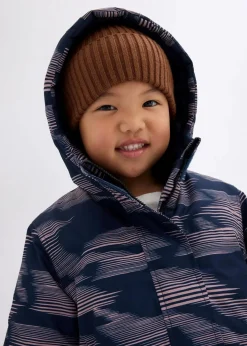 bonprix Mädchen 9-16 Jahre·Jacken & Outdoor|Mädchen 2-8 Jahre·Nachhaltigere Materialien|wasserdichte Funktionsjacke dunkelblau/rosenholz graphisch