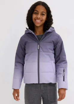 bonprix Mädchen 9-16 Jahre·Jacken & Outdoor|Mädchen 2-8 Jahre·Nachhaltigere Materialien|wasserdichte Funktionsjacke mit Kapuze blaubeere/malve