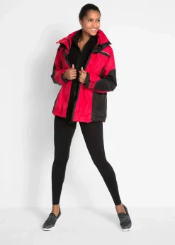 bonprix Bekleidung·Hosen|Jacken & Mäntel|wasserdichte Funktionsjacke rot/schwarz