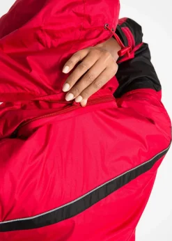 bonprix Bekleidung·Hosen|Jacken & Mäntel|wasserdichte Funktionsjacke rot/schwarz