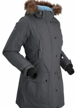 wasserdichte Funktions-Outdoor-Longjacke mit Kapuze|bonprix Discount