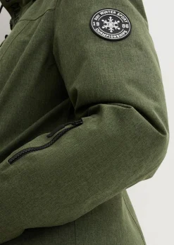 wasserdichte Funktions-Outdoor-Longjacke mit Teddyfleece|bonprix New