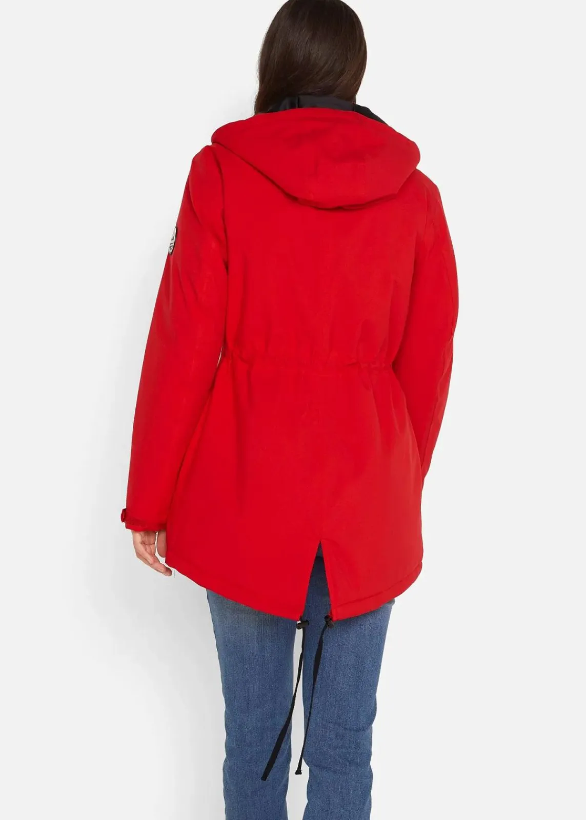 bonprix Bekleidung·Hosen|Jacken & Mäntel|wasserdichte Funktions-Parka mit Kapuze tiefrot