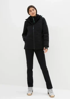 bonprix Jacken & Mäntel|Sportbekleidung|Wasserdichte 2in1 Optik Funktions-Jacke schwarz