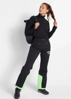 bonprix Bekleidung·Jumpsuits|Bekleidung·Sweat|wasserdichte Ski Funktions-Thermohose mit Schneefang schwarz
