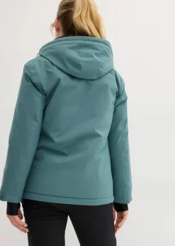 bonprix Bekleidung·Jumpsuits|Bekleidung·Sweat|wasserdichte Ski Funktions-Schlupfjacke mit Fleece-Futter graugrün