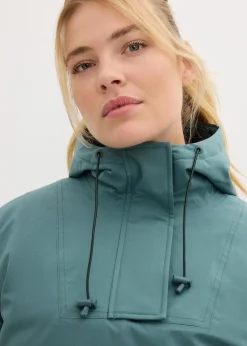 bonprix Bekleidung·Jumpsuits|Bekleidung·Sweat|wasserdichte Ski Funktions-Schlupfjacke mit Fleece-Futter graugrün