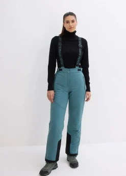 wasserdichte Ski Funktions-Thermohose mit abnehmbaren Trägern|bonprix Discount