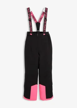 bonprix Mädchen 9-16 Jahre·Jacken & Outdoor|Mädchen 9-16 Jahre·Hosen & Leggings|wasserdichte Skihose mit abnehmbaren Trägern schwarz