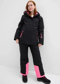bonprix Mädchen 9-16 Jahre·Jacken & Outdoor|Mädchen 9-16 Jahre·Hosen & Leggings|wasserdichte Skihose mit abnehmbaren Trägern schwarz