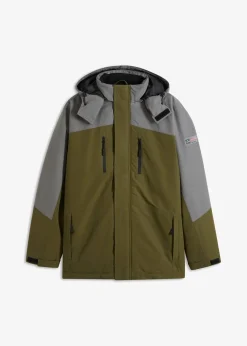wasserdichte Winter-Funktionsjacke mit abnehmbarer Kapuze|bonprix Outlet