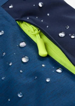 bonprix Große Größen|Outdoorbekleidung|wasserdichte Winter-Funktionsjacke blau/dunkelblau/gelb meliert