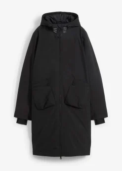 bonprix Bekleidung·Hosen|Jacken & Mäntel|wasserdichter Funktions-Mantel schwarz