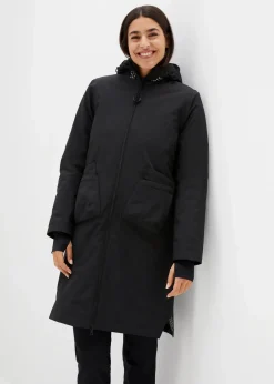 bonprix Bekleidung·Hosen|Jacken & Mäntel|wasserdichter Funktions-Mantel schwarz