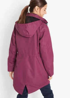 wasserdichter Funktions-Outdoor-Übergangsmantel mit Kapuze, 2 in 1-Optik|bonprix Online