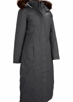 bonprix Jacken & Mäntel|Bekleidung·Hosen|wasserdichter Outdoor-Mantel mit Fellimitat schiefergrau