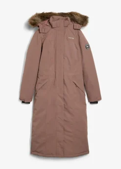 wasserdichter Outdoor-Mantel mit Fellimitat|bonprix