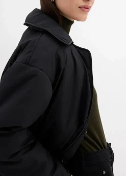 bonprix Bekleidung·Hosen|Jacken & Mäntel|Wattierte Jacke schwarz