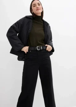 bonprix Bekleidung·Hosen|Jacken & Mäntel|Wattierte Jacke schwarz