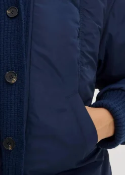 Wattierte Jacke mit Strickbündchen|bonprix Online