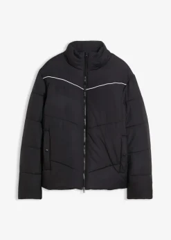 bonprix Große Größen|Jacken & Mäntel|Wattierte Pufferjacke schwarz