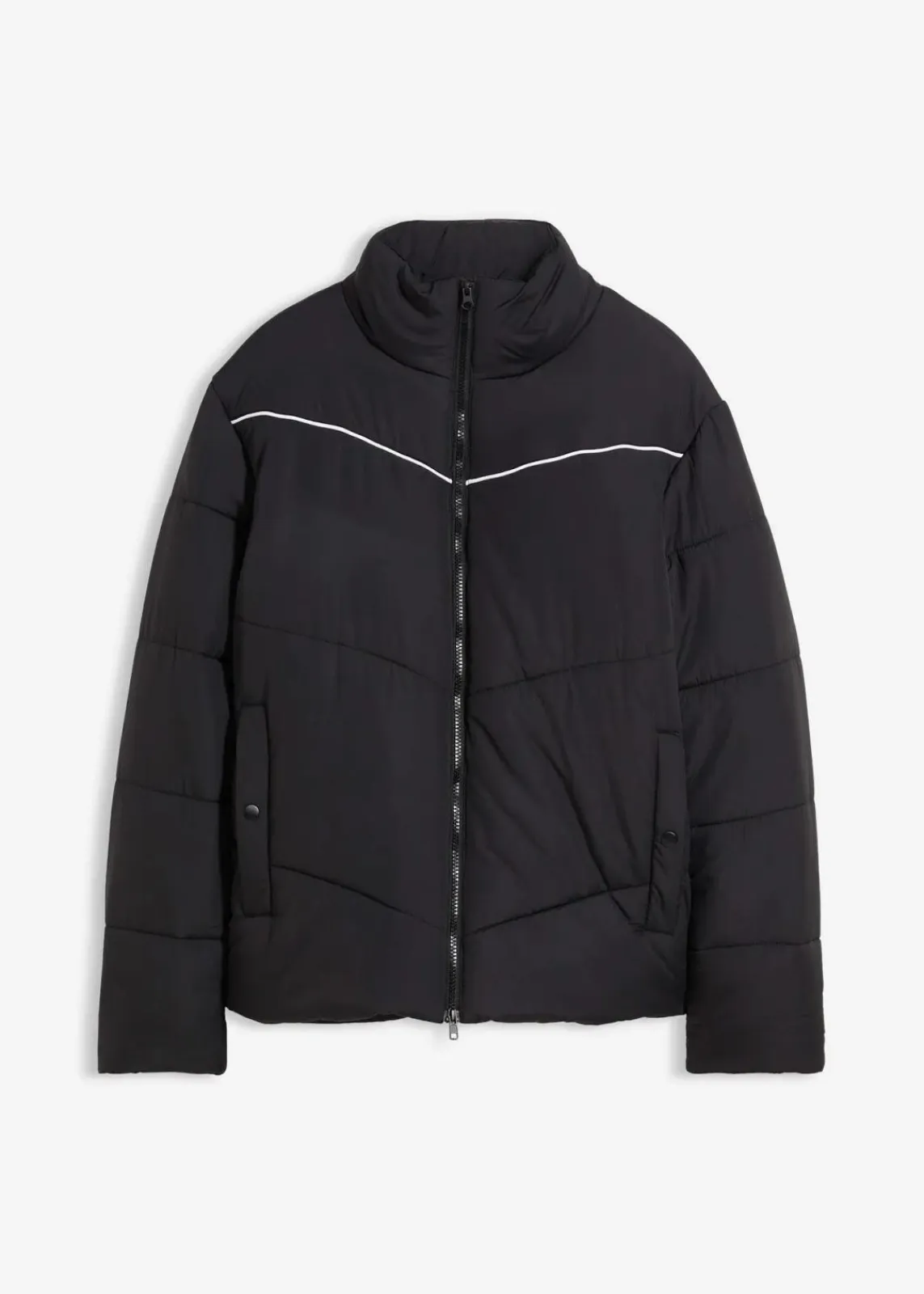 bonprix Große Größen|Jacken & Mäntel|Wattierte Pufferjacke schwarz